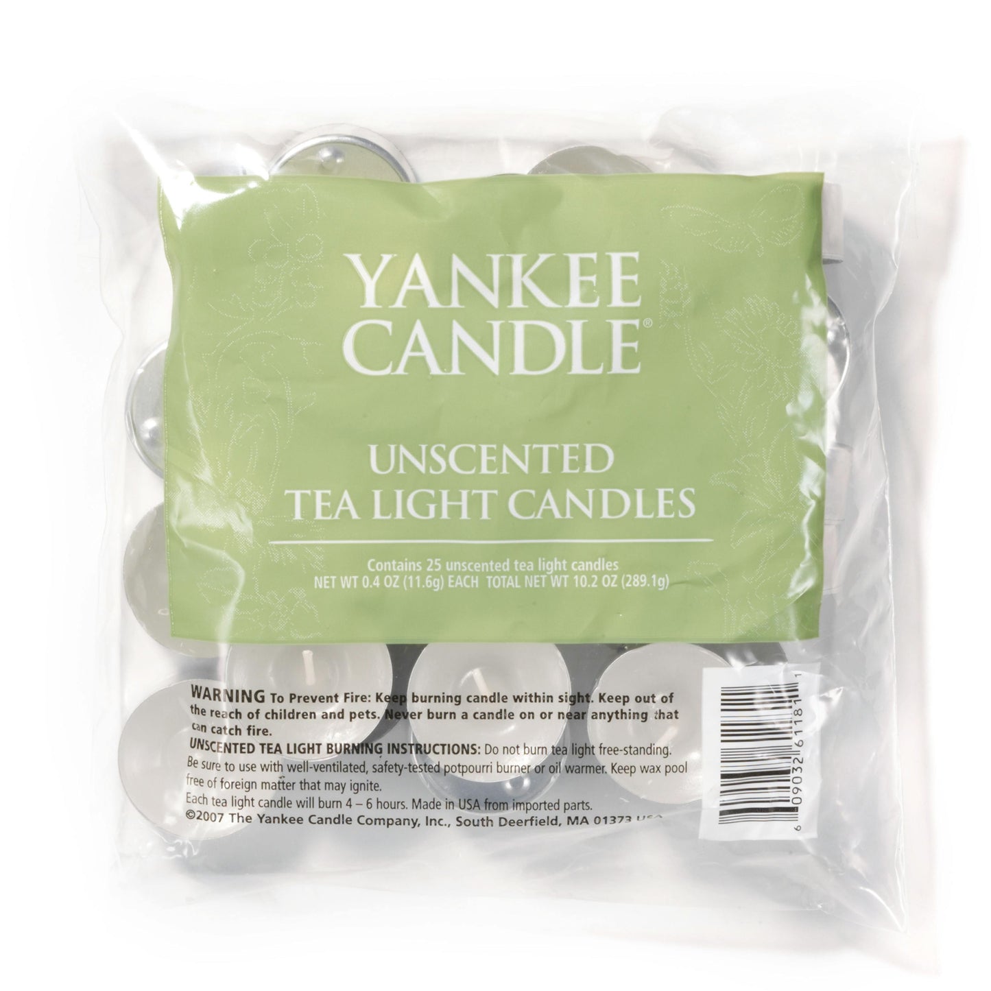 Unscented Tea Light Candles YBT