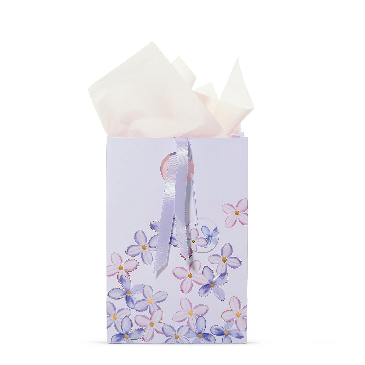 Purple Lilac Floral Gift Bag VBM
